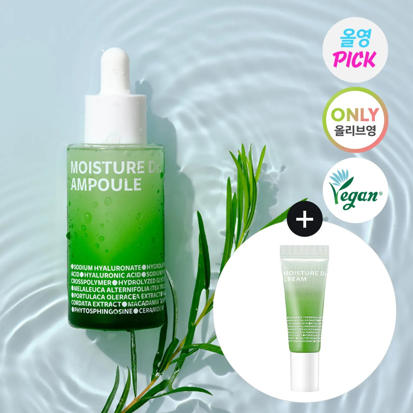 ISOI Moisture Dr. Ampoule 40ml Set (+Cream 10ml)