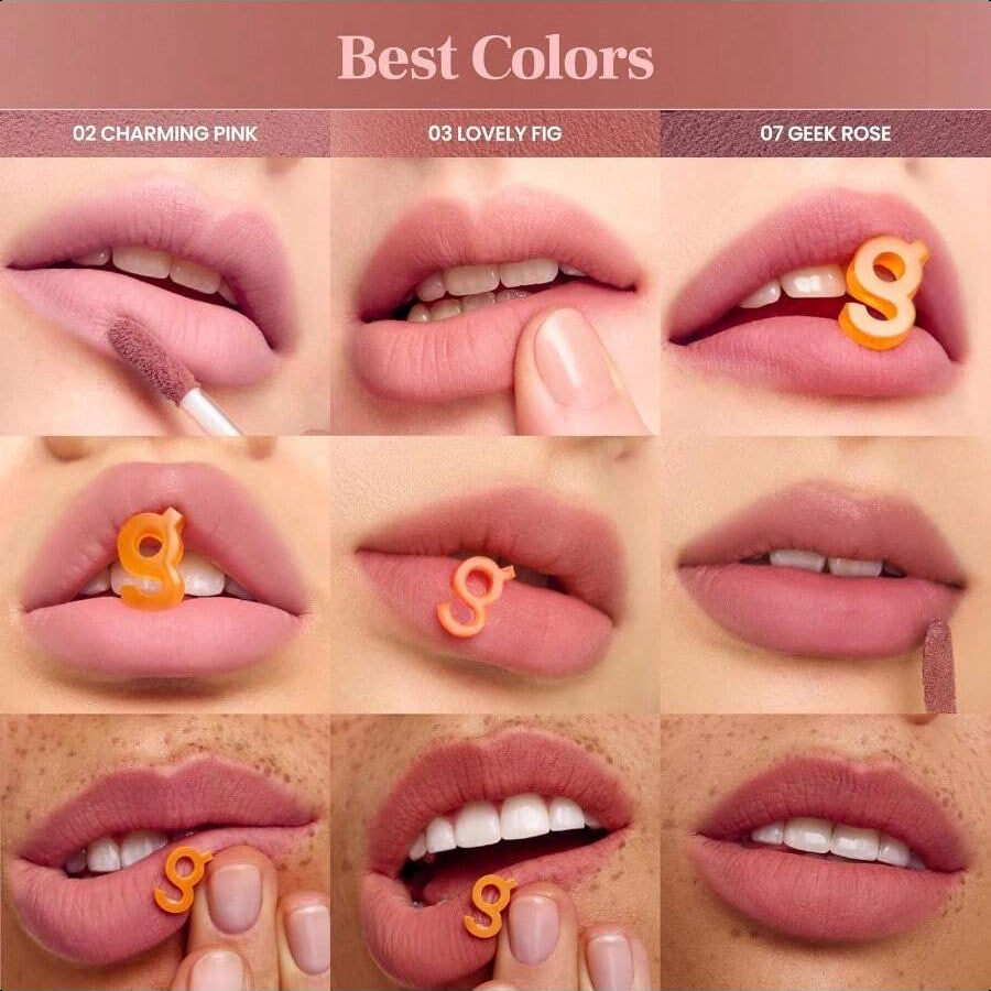 Colorgram NUDE BLUR TINT 06 LUCKY BERRY | Soft Velvet Matte Lip Stain & Cheek Tint | Lightweight Blurring Tint For A Smooth & Airbrushed Finish | 24H Hydration 7g