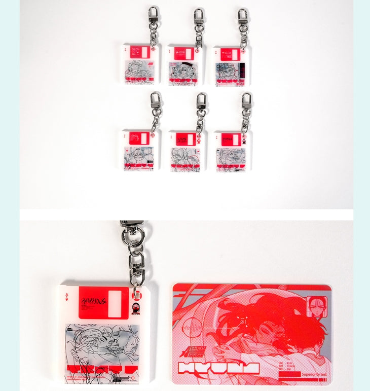 [Pre-order] ALIEN STAGE Floppy Disk Acrylic Keyholder+Recognition Card Set