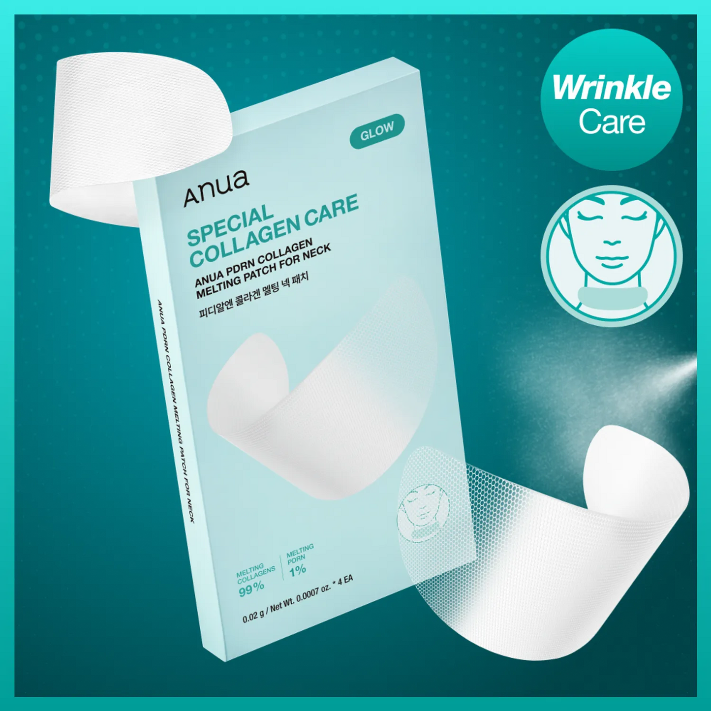 Anua PDRN Collagen Melting Patch For Neck 4P