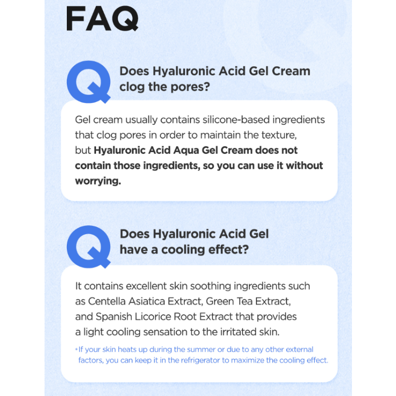 Isntree Hyaluronic Acid Aqua Gel Cream 100ml