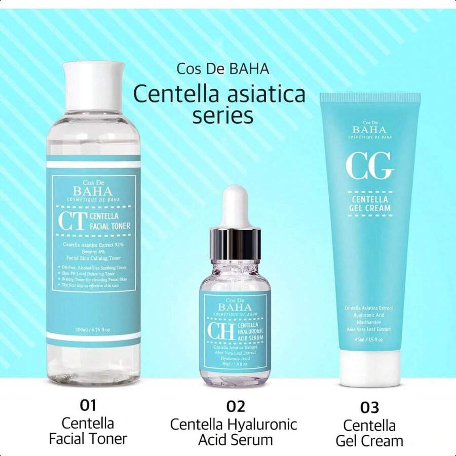 Cos De BAHA Centella Asiatica 92% Soothing Hydrating Toner 200ml