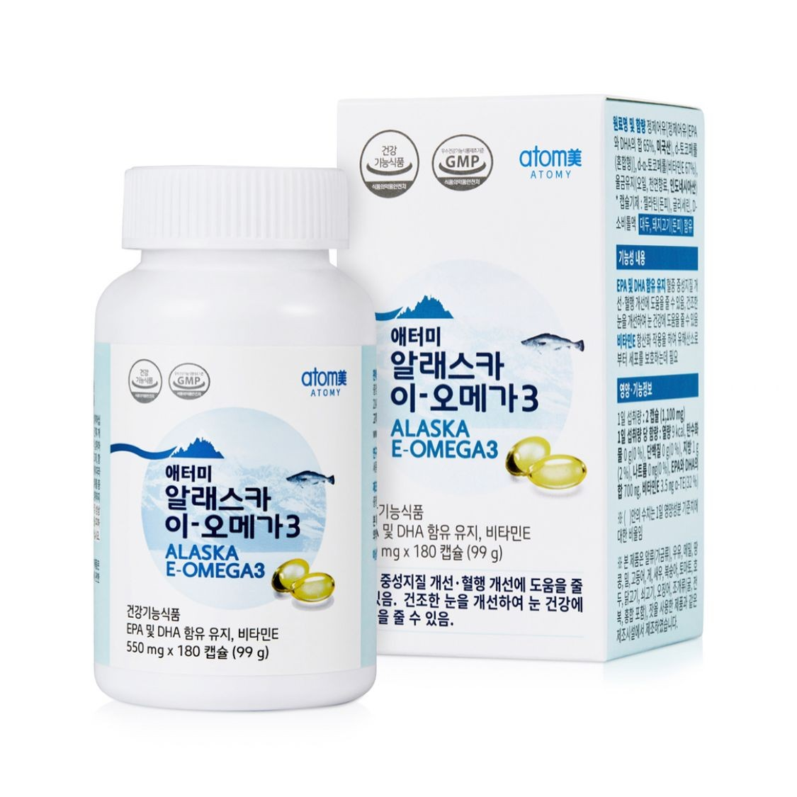 Atomy Alaska E-OMEGA3 550MG*180