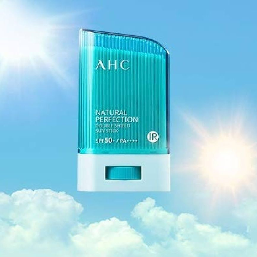 AHC Natural Perfection Double Shield Sun Stick SPF50+/PA++++ 22g (With The Patented UV IR Block Technology/Natural Ingredients) (Color Random)