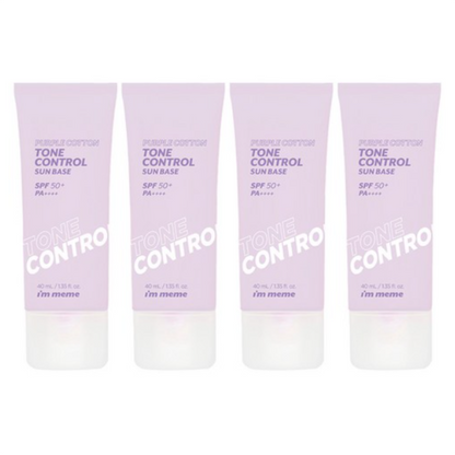 I'M Meme Purple Cotton Tone Control Line base SPF50 + PA ++++