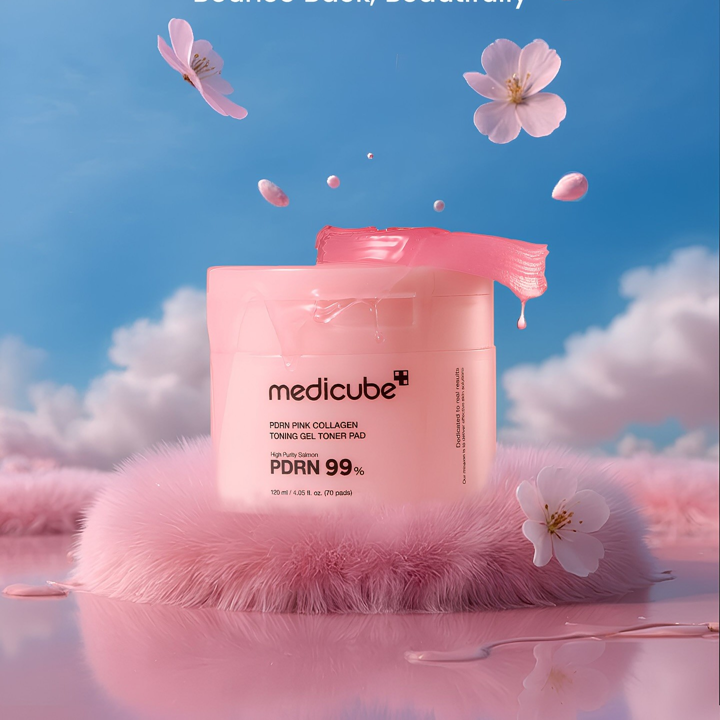 Medicube PDRN Pink Collagen Toning Gel Toner Pad 70pads