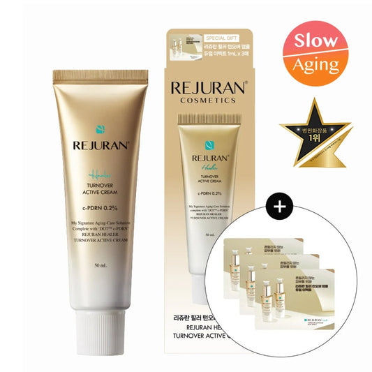 REJURAN Healer Turnover Active Cream 50mL Special Set (+Turnover Ampoule 3mL)