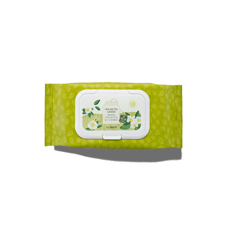 [the SAEM] Healing Tea Garden Green Tea Cleansing Tissue 60 Sheets