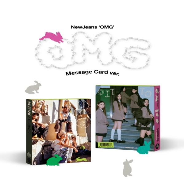 NewJeans 1ST SINGLE 'OMG' MESSAGE CARD VER. [Random Version]