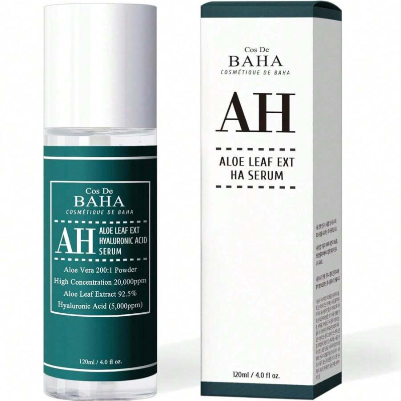 Cos De BAHA Aloe Facial Serum With Hyaluronic Acid And Allantoin 120ml/4 Oz