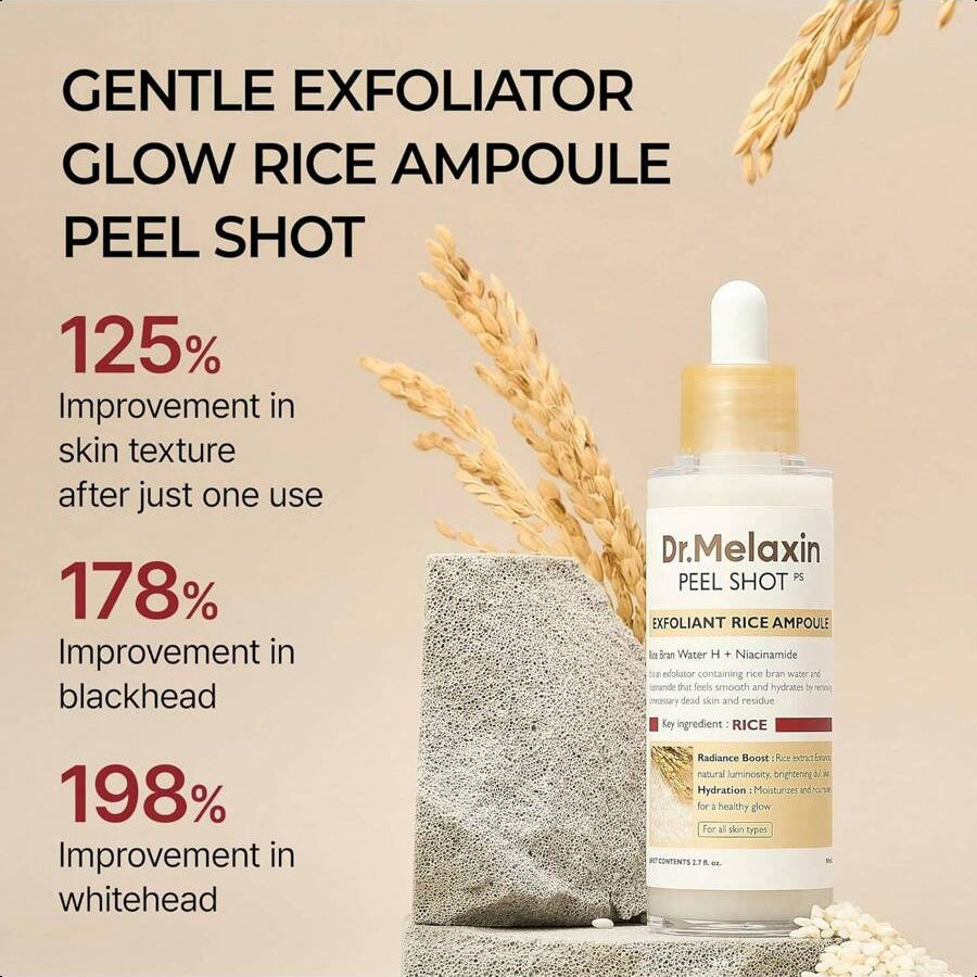 Dr.Melaxin Peel Shot Glow White Rice Peeling Ampoule 80ml