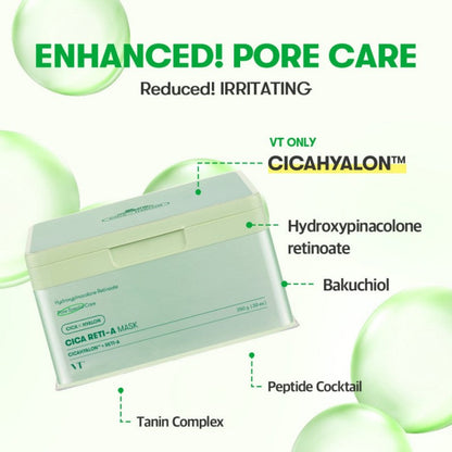 VT Pro Cica Daily Soothing| Cica Vital | Cica Collagen  | Cica Reti-A  | Vita-Light Brightening Mask 30ea