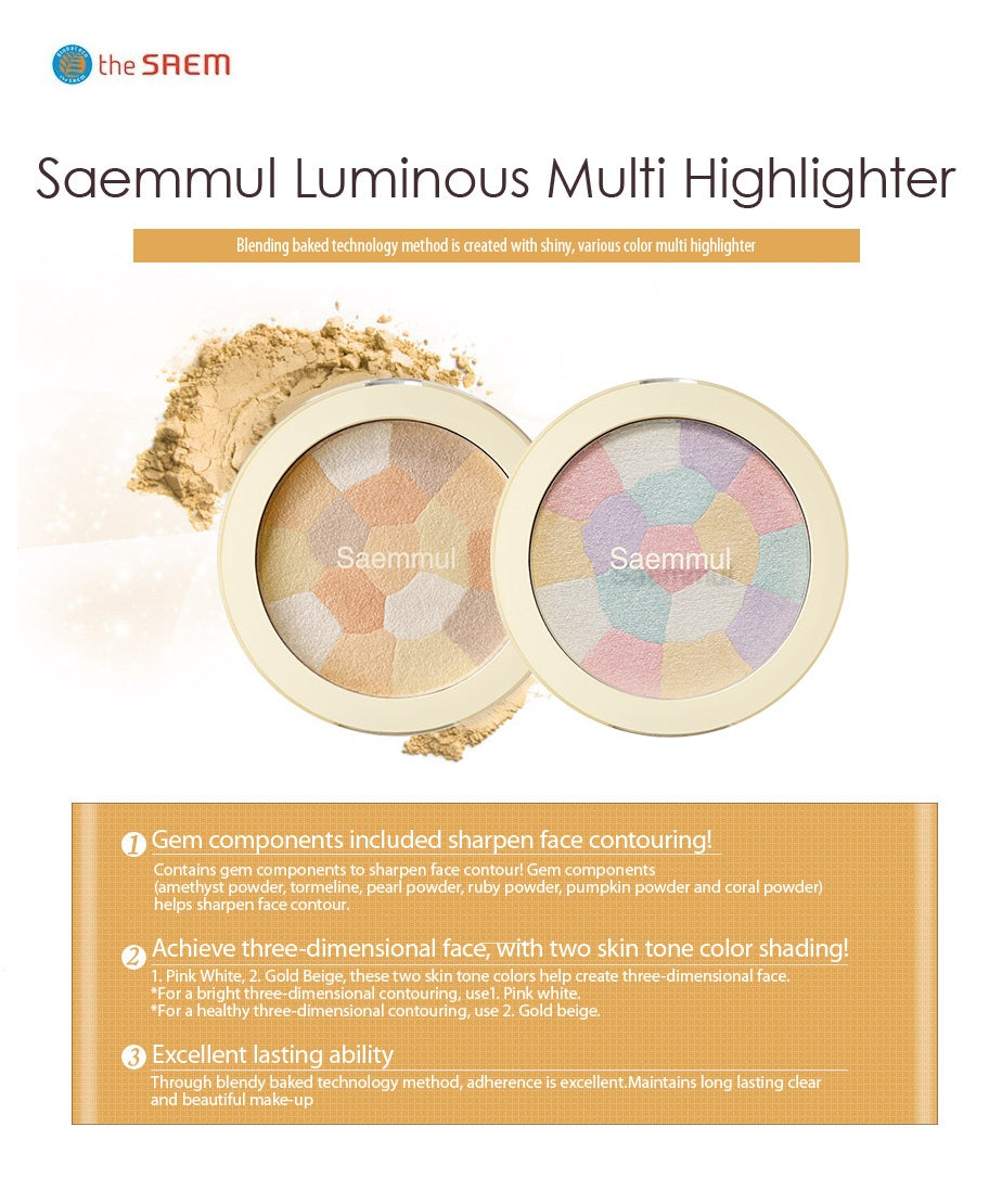 [THE SAEM] Saemmul Luminous Multi Highlighter 8g