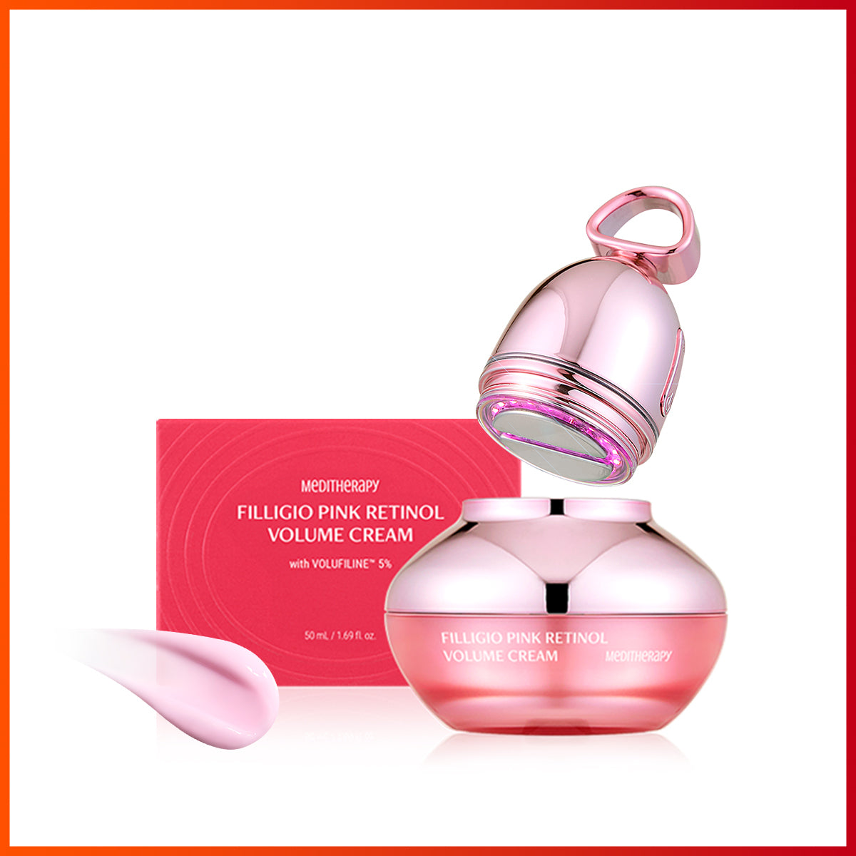 Meditherapy Filligio Pink Retinol Volume Cream 50ml + Device SET