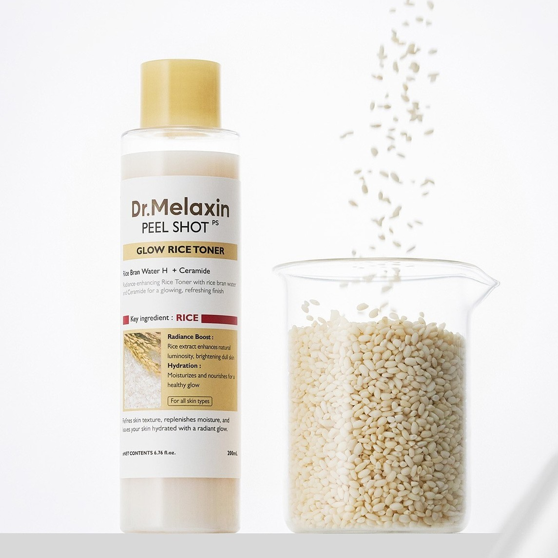Dr.Melaxin Peel Shot Glow White Rice Toner 200ml