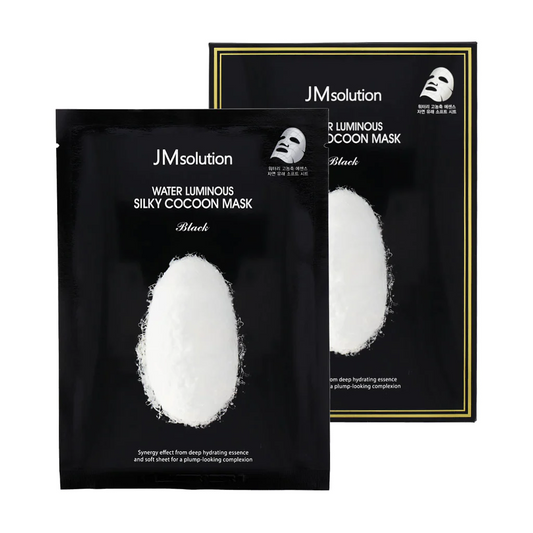 JM Solution Water Luminous Silky Cocoon Mask Black 10EA