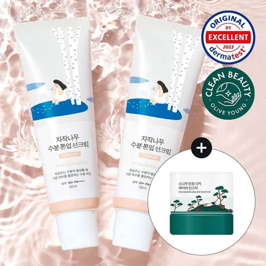 ROUND LAB Birch Juice Tone-Up Sun Cream 50ml*2 set