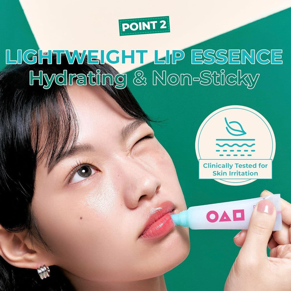 BRING GREEN X SQUID GAME Bamboo Hyalu Lip Essence Double Set 11g*2ea