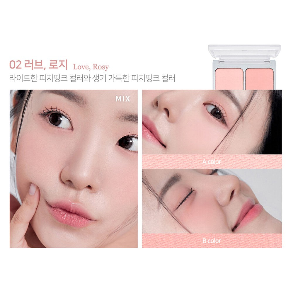 2AN Dual Cheek 9g 8colors K-Beauty