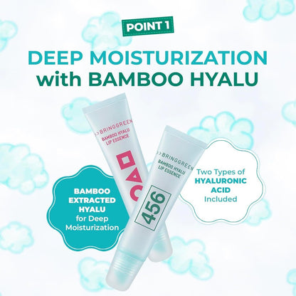 BRING GREEN X SQUID GAME Bamboo Hyalu Lip Essence Double Set 11g*2ea