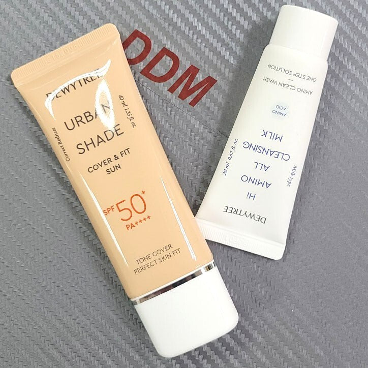 DEWYTREE Urban Shade Cover & Fit Sun Cream SPF50+ PA++++ 40ml + Cleansing 20ml