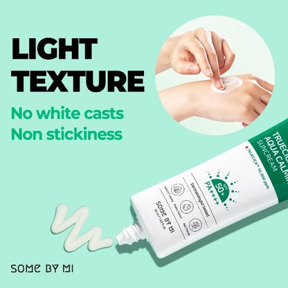 SOME BY MI Truecica Aqua Calming Sun Cream 50ml SPF50+ PA++++ Sunscreen