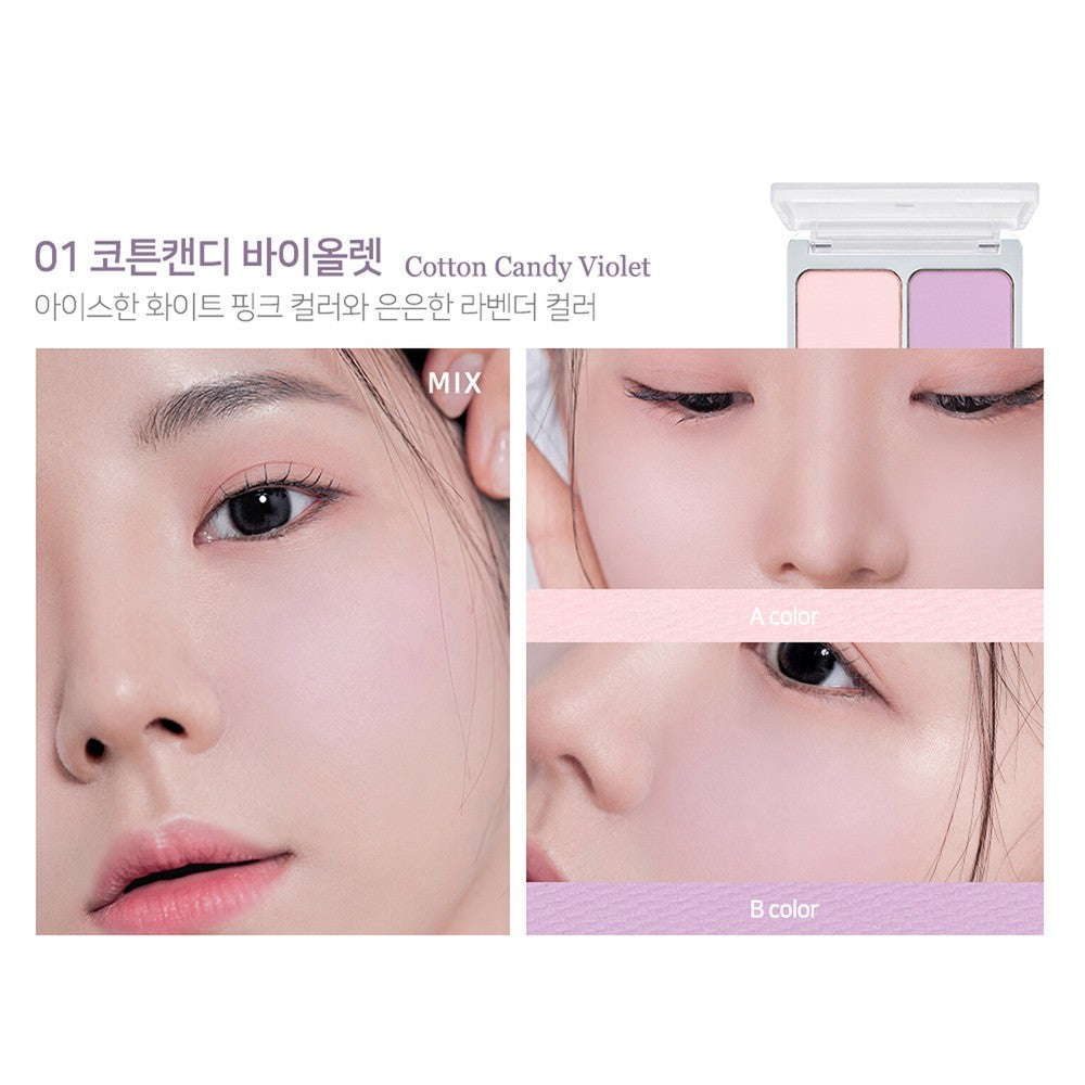 2AN Dual Cheek 9g 8colors K-Beauty