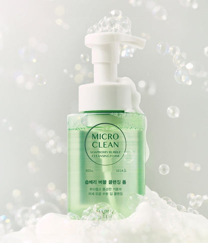 HAPPY BATH Micro Clean Soapberry Bubble Cleansing Foam 300ml from Korea