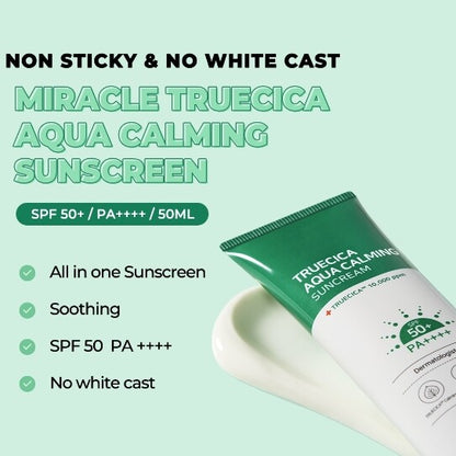 SOME BY MI Truecica Aqua Calming Sun Cream 50ml SPF50+ PA++++ Sunscreen
