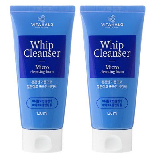 Vitahalo Micro Whip Cleanser 120ml 2pcs/Deep Cleaning