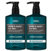 KUNDAL Pure & Safe Cooling Men' Homme Cleanser 300ml , Herb Bergamot Scent,Easy cleaning