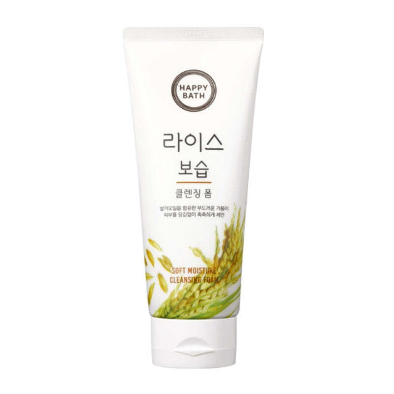 Happy Bath Rice Moisturizing Cleansing Foam 200g/Suitable for dry skin