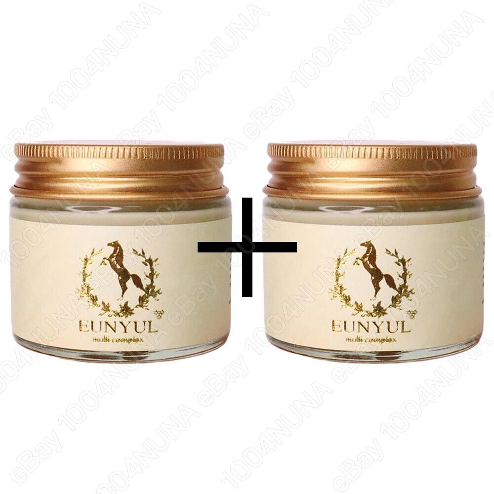 EUNYUL Horse Oil Cream 2P Nourishing Moisture Soothing Korean Skin Care K-Beauty