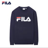 FILA Men's Round Neck Large Logo Long sleeved Sports and Casual T-shirt Top Bottom