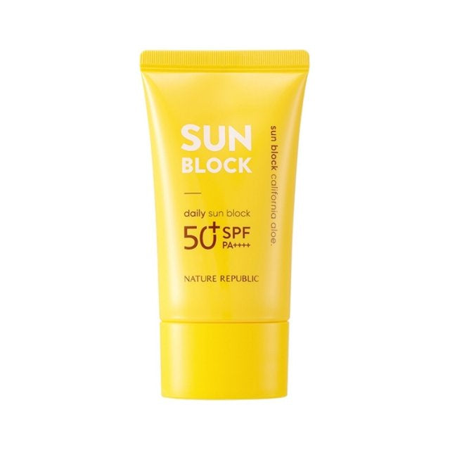 ネイチャーリパブリック カリフォルニア アロエ デイリー サンブロック 57ml (SPF50+)x2パック