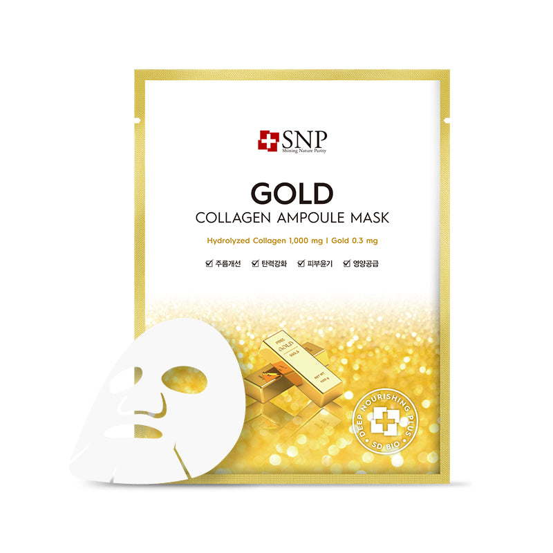 SNP Gold Collagen Ampoule Mask 25ml x 10 pieces cosmetic shop