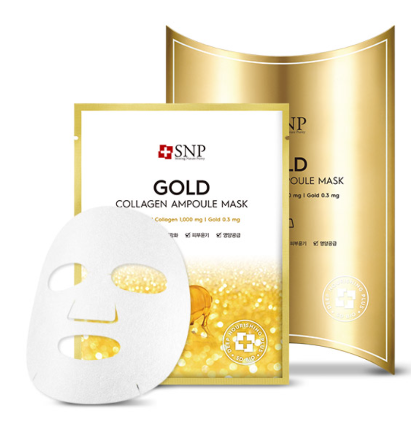 SNP Gold Collagen Ampoule Mask 25ml x 10 pieces cosmetic shop