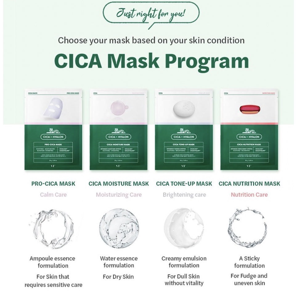 VT Sheet Mask Cica Nutrition Mask *6