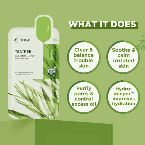 MEDIHEAL Tea Tree Essential Mask (Renewal) 10EA