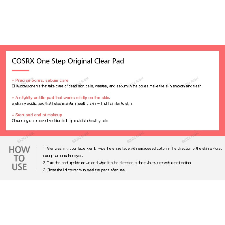 COSRX One Step Original Clear Pad 70pcs / 140ml