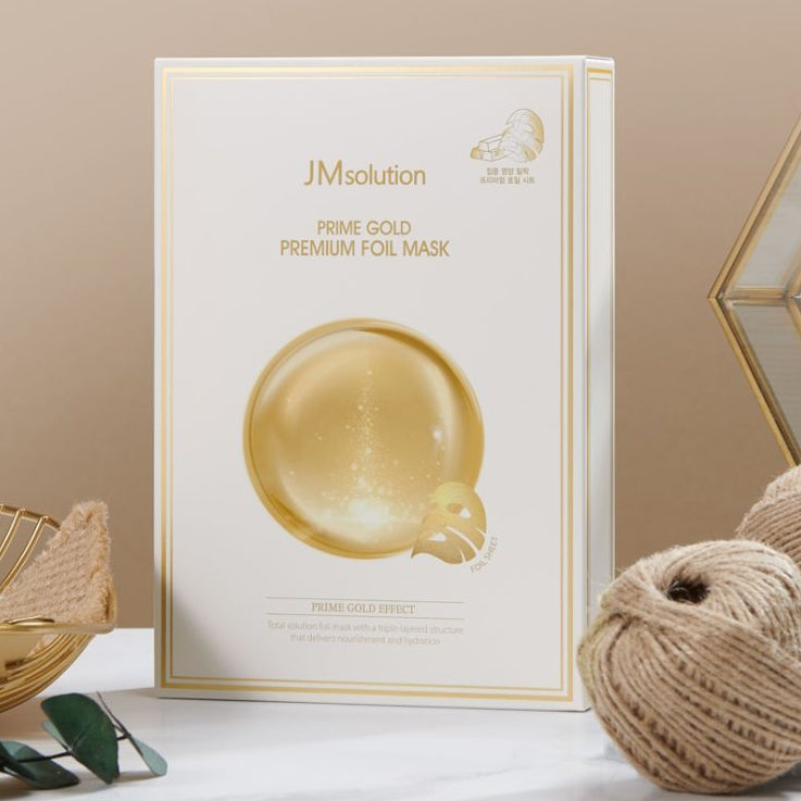 JMsolution Prime Gold Premium Foil mask 35mlX10ea cosmetic shop