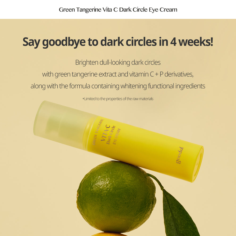 Green Tangerine Vita C Dark Circle Eye Cream 30ml, Vitamin C spot care, For Oily skin and all type, Blemishes care, Brightening