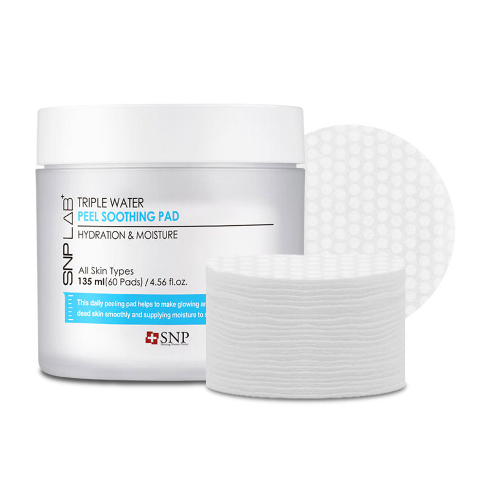 SNP LAB+ Triple Water Peel Soothing Pad 135ml cosmetic shop