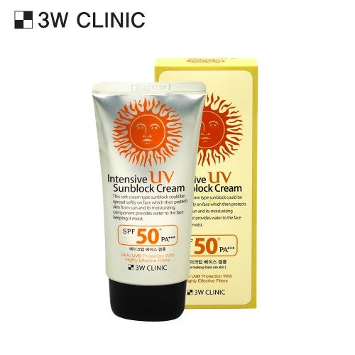 [3W CLINIC] Intensive UV Sunblock Cream SPF50+ PA+++ 70ml