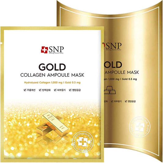 SNP Gold Collagen Ampoule Mask 25ml x 10PCS