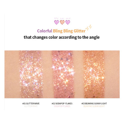 [PERIPERA] Sugar Twinkle Liquid Glitter 1.9g / 3 Options
