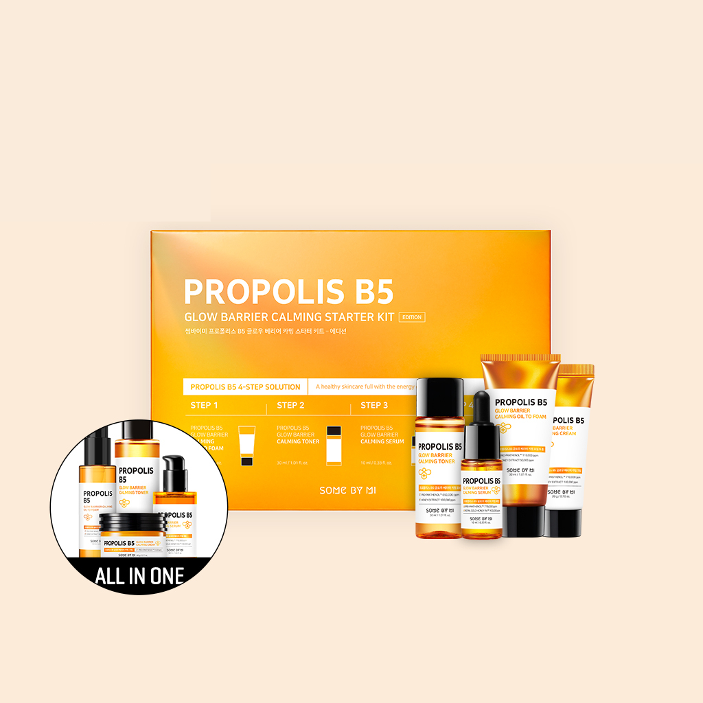 KOREA SOMEBYMI Propolis Glow Starter Kit (30ml, 10ml, 20g, 30ml)