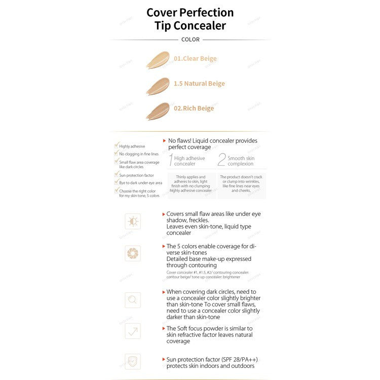 The Saem  Cover Perfection Tip Concealer 6.5g online shop