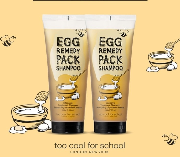 Egg remedy pack shampoo 200g cosmetic shop