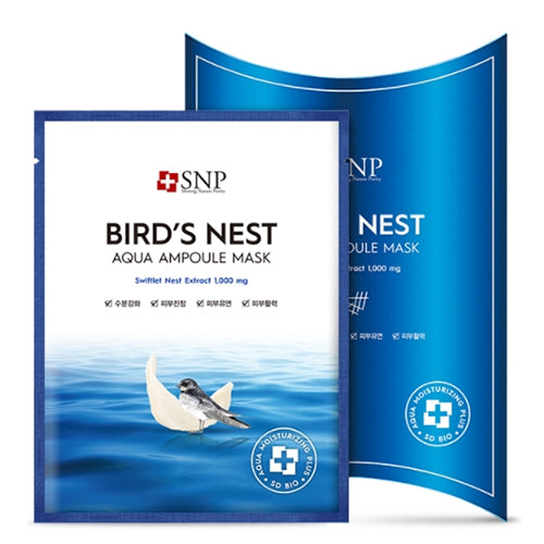 SNP BIRD'S NEST AQUA AMPOULE MASK 25ml x 10pcs offline shop